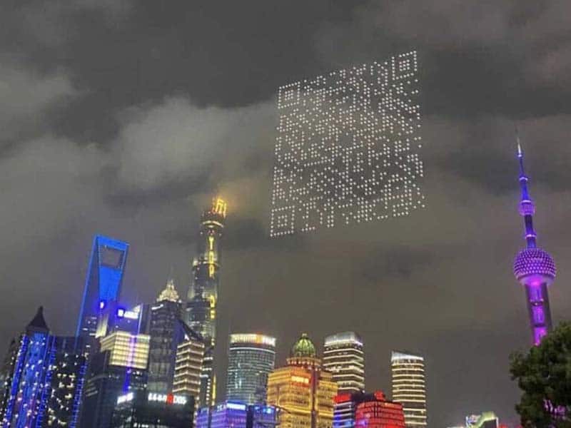 China: de sembrar nubes a crear códigos QR en el cielo