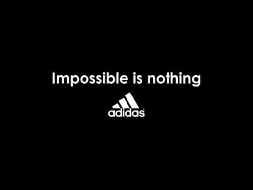 Adidas slogan