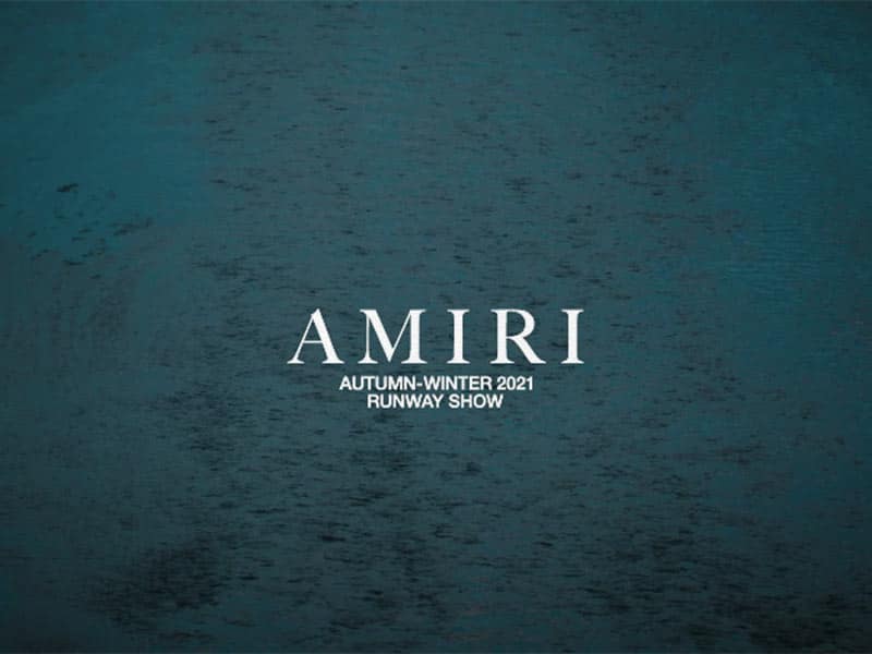 Amiri vuelve a sus orígenes para presentar su colección AW21