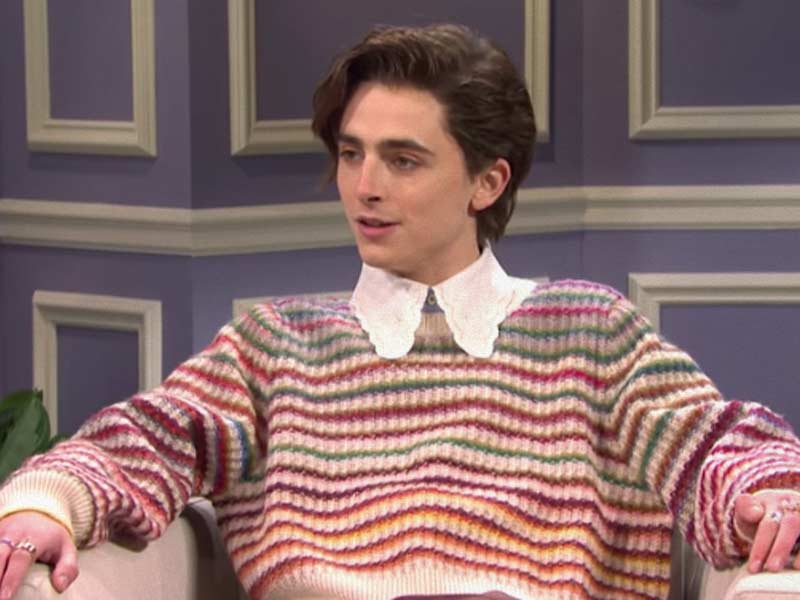 The suit worn by Timothée Chalamet on SNL has been sold for $4,725