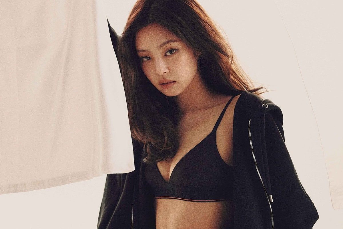 BLACKPINK's Jennie poses for Heron Preston's latest campaign