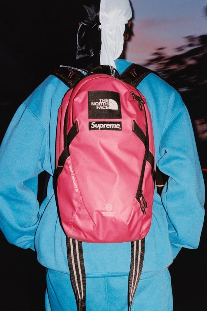 supreme x the north face outer tape backpack