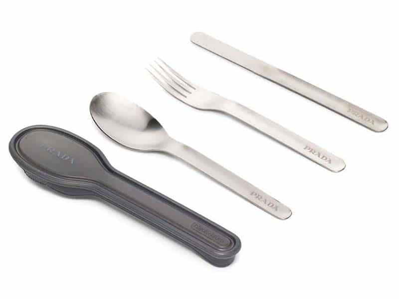 Luxury dining with Prada’s sustainable cutlery set