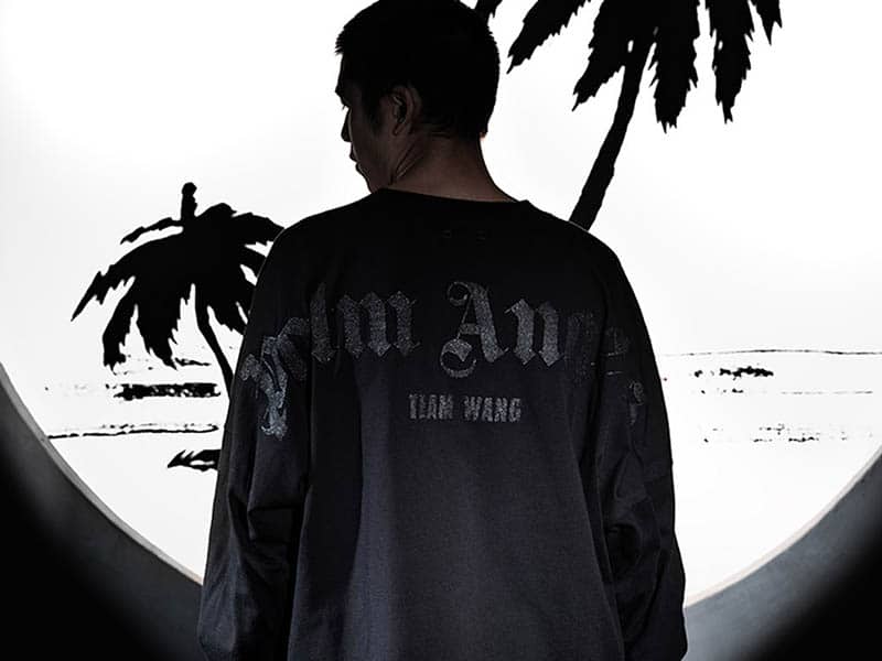 All in black with TEAM WANG x Palm Angels capsule