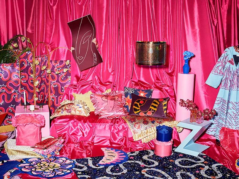 This is the maximalist collection by Zandra Rhodes x Ikea