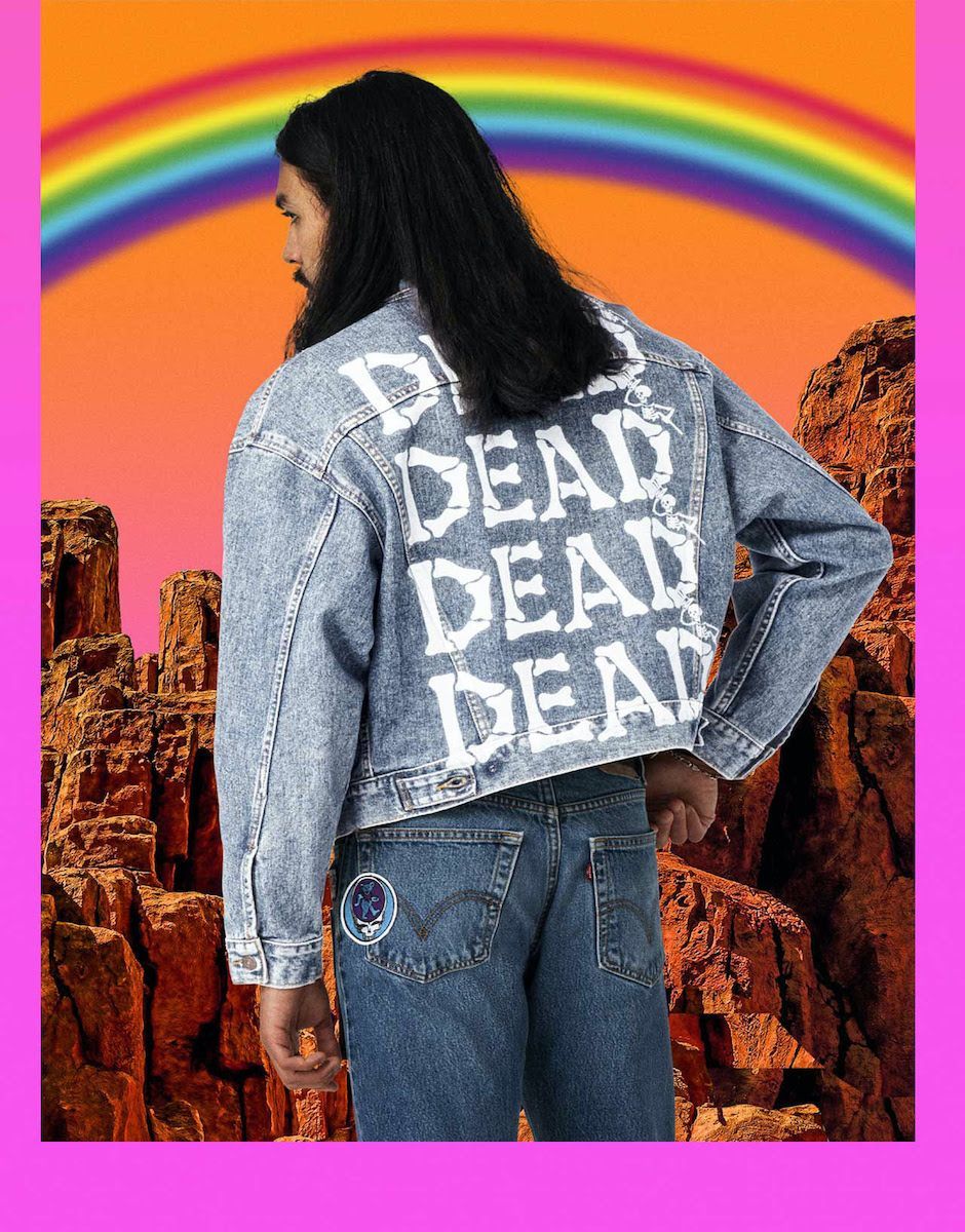 Grateful dead jacket back on sale patch