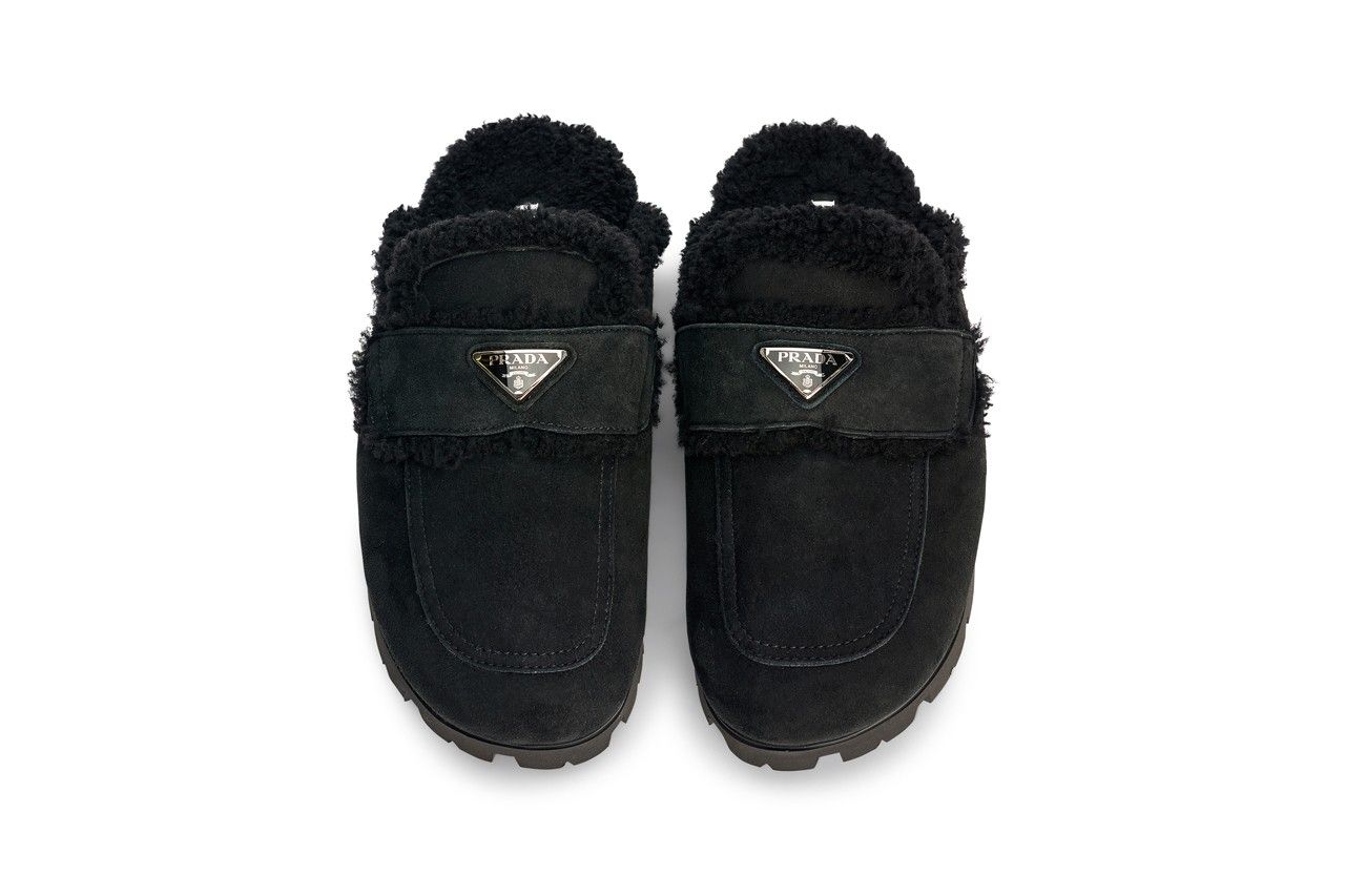 Prada Shearling Slippers