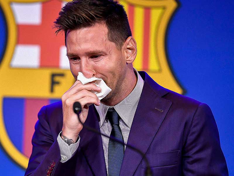 A tissue used by Messi is now selling for 1 million dollars