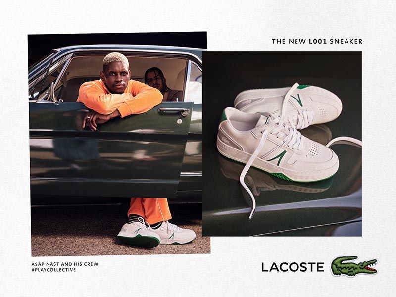 The L001 trainer arrives from Lacoste and A$AP Nast