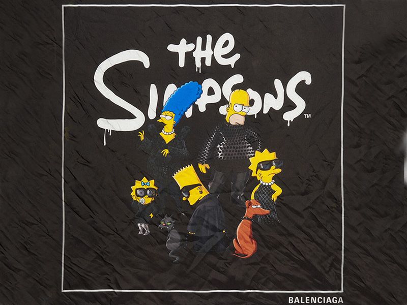 Así es, en realidad, la colección de Balenciaga x The Simpsons