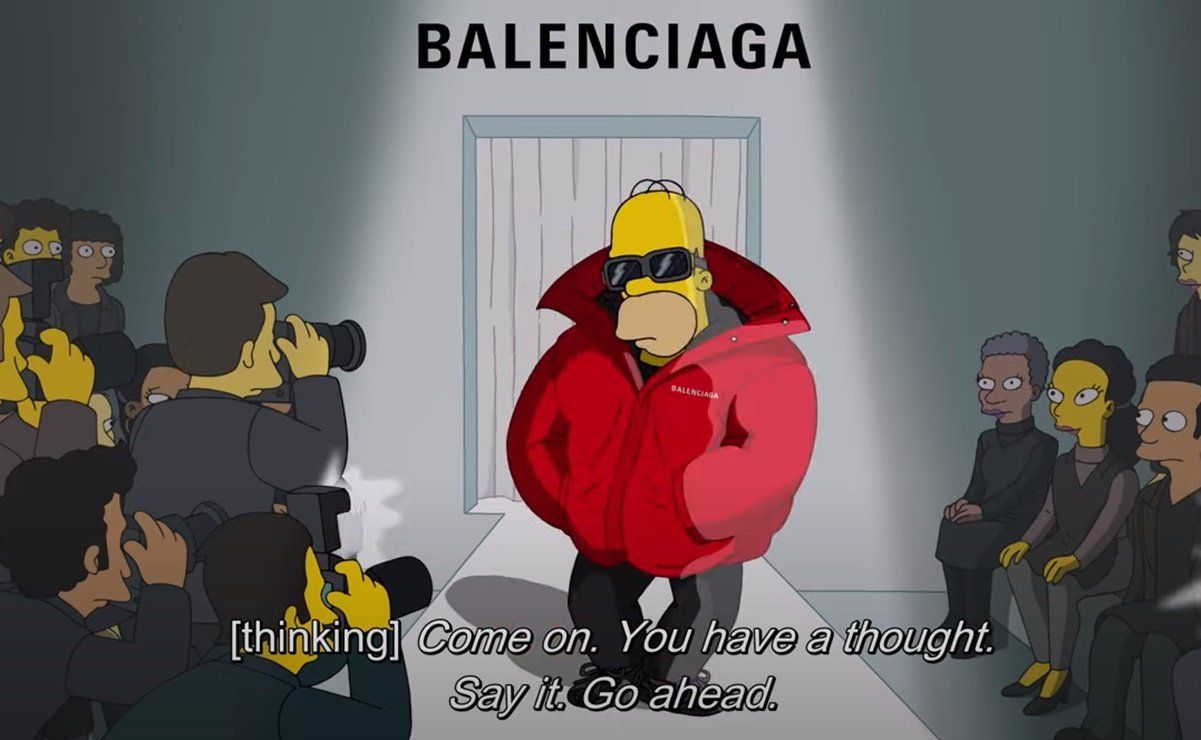 balenciaga simpsons hat