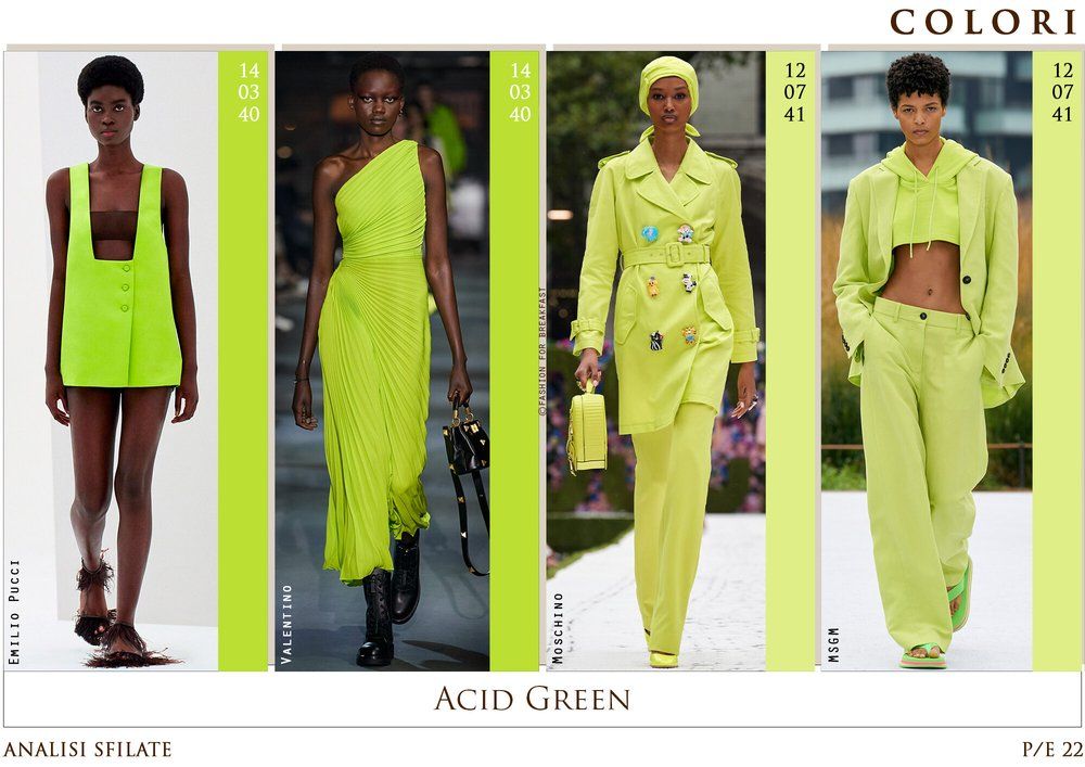 Tendencias de color SS22