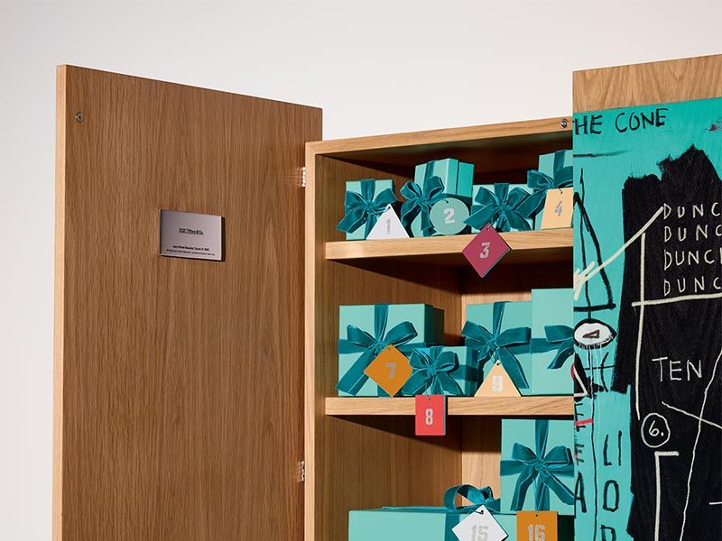 The season’s advent calendar is from Tiffany & Co.