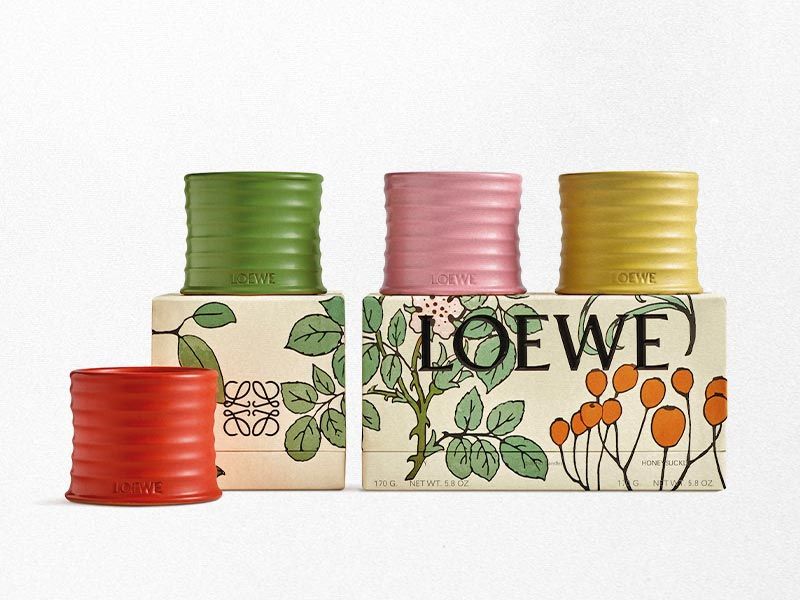 Inunda tu hogar de fragancias naturales con los Home Scents Candle Gift Sets de LOEWE