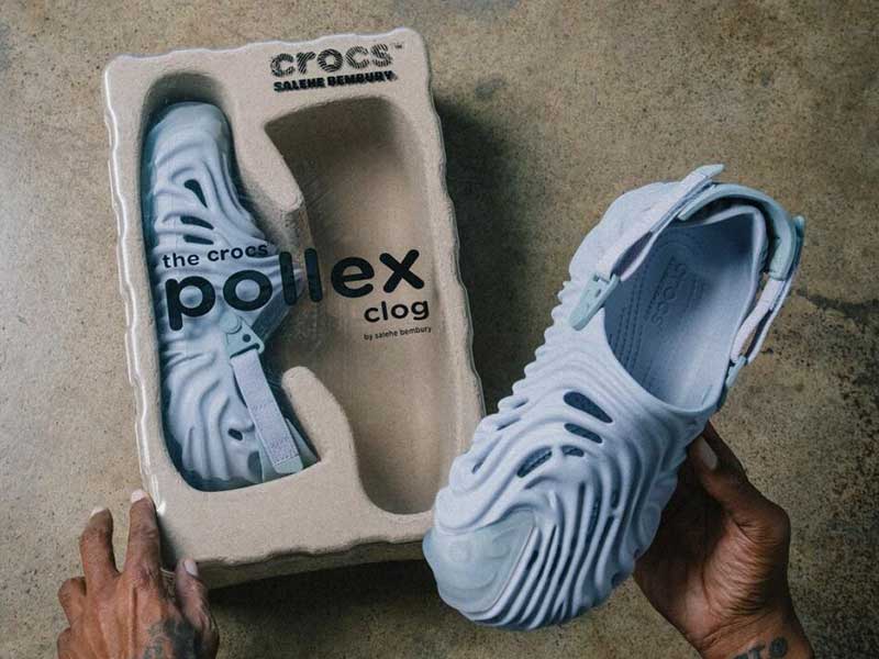 Salehe Bembury tiñe las «Crocs Pollex» de baby blue