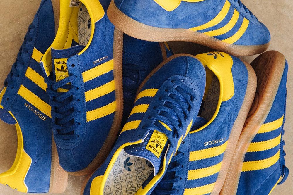 Adidas shoes shop 1970s yellow