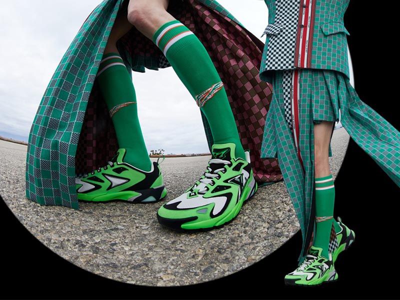 Louis Vuitton Louis Vuitton Runner Tactic Sneaker in 'vert' Green