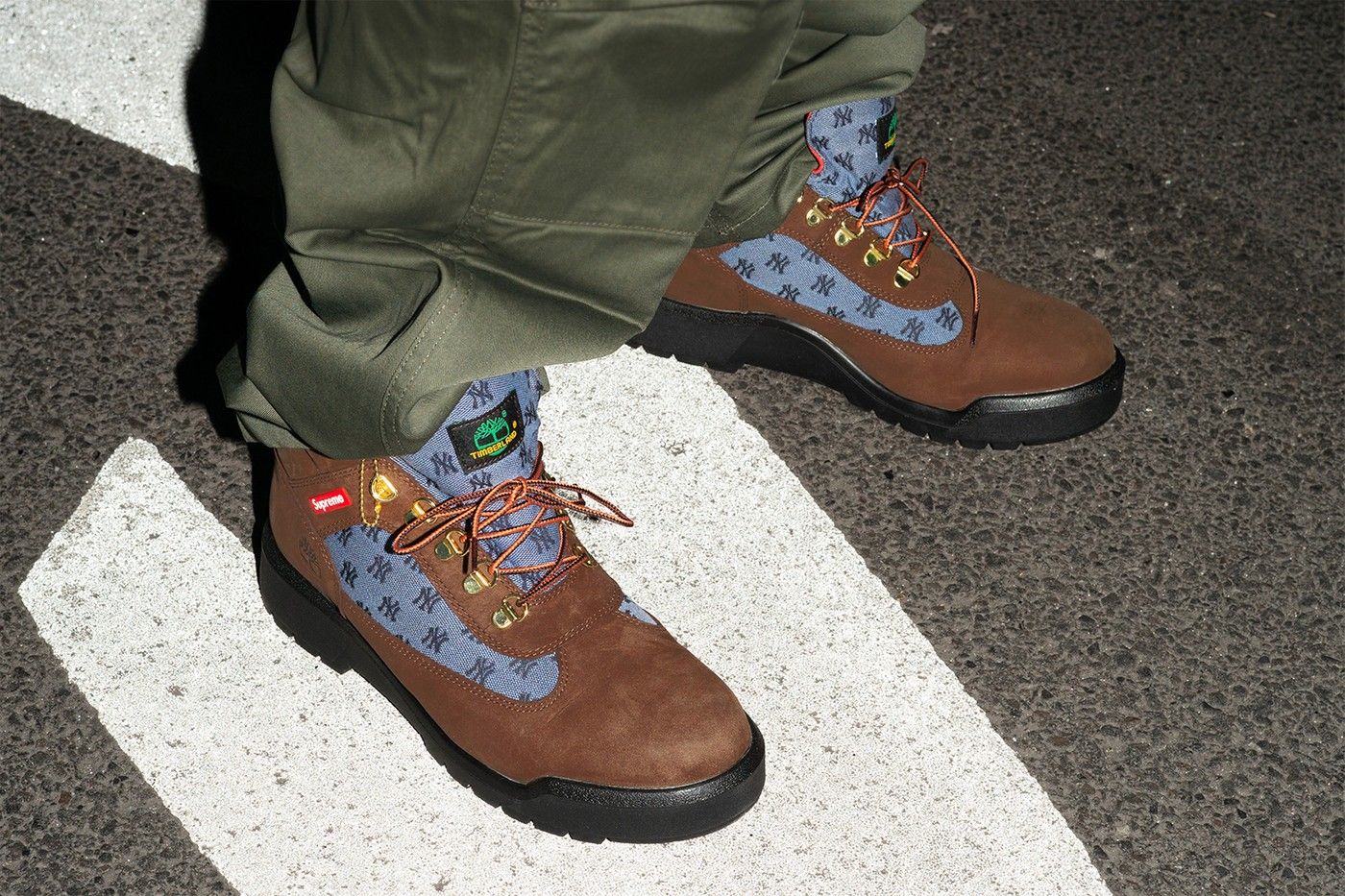 Supreme redesigns the Field boot together with Timberland and MLB