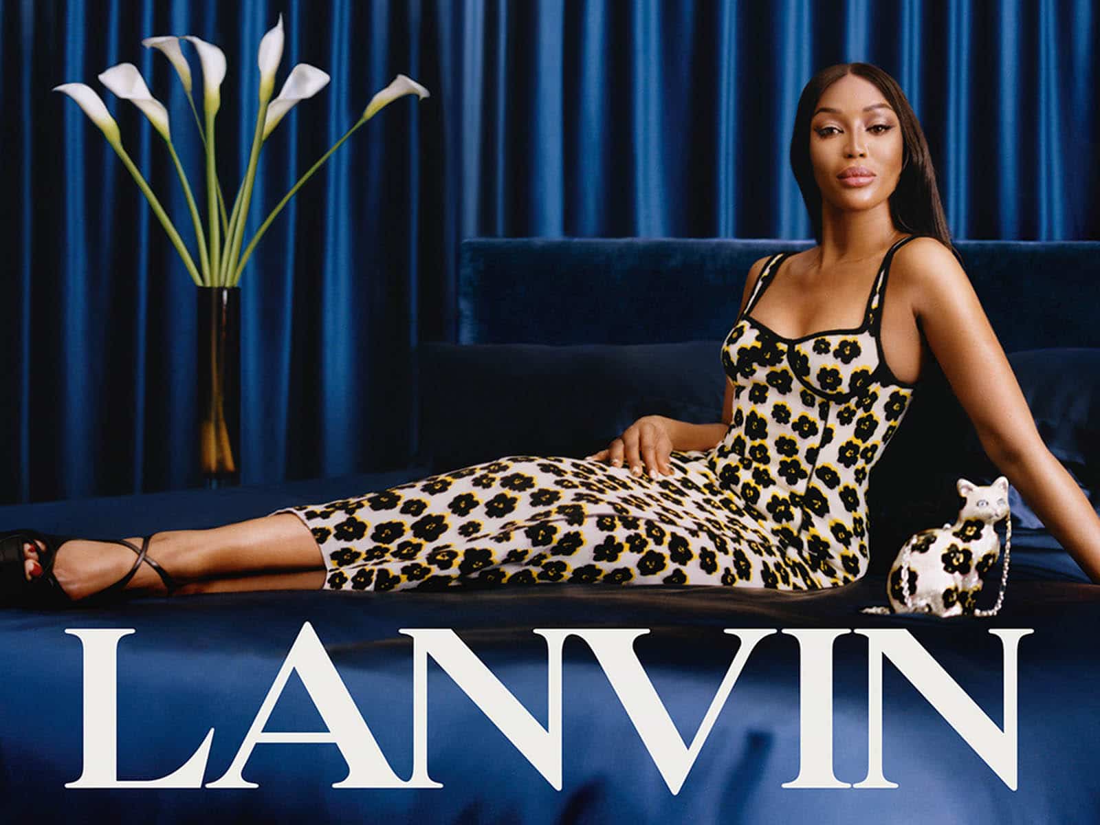 Naomi Campbell impresionante en la campaña SS22 de Lanvin