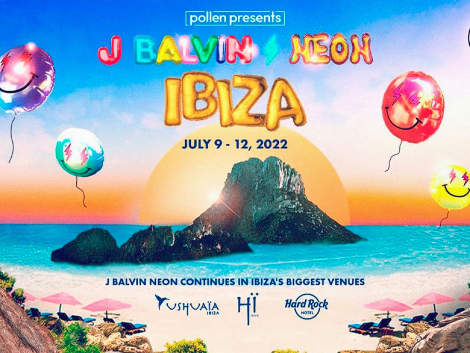 J Balvin anuncia una experiencia de varios días en Ibiza con Myke Towers, Sech, Nio Garcia y más