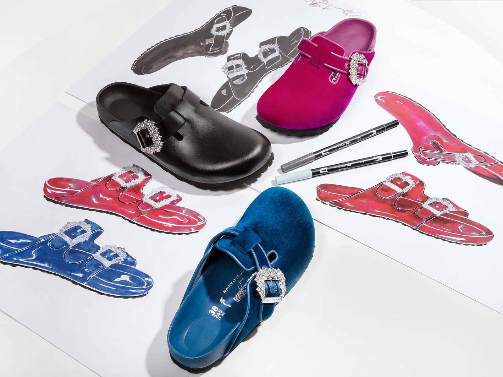 Birkenstock and Manolo Blahnik unveil their first collaboration together