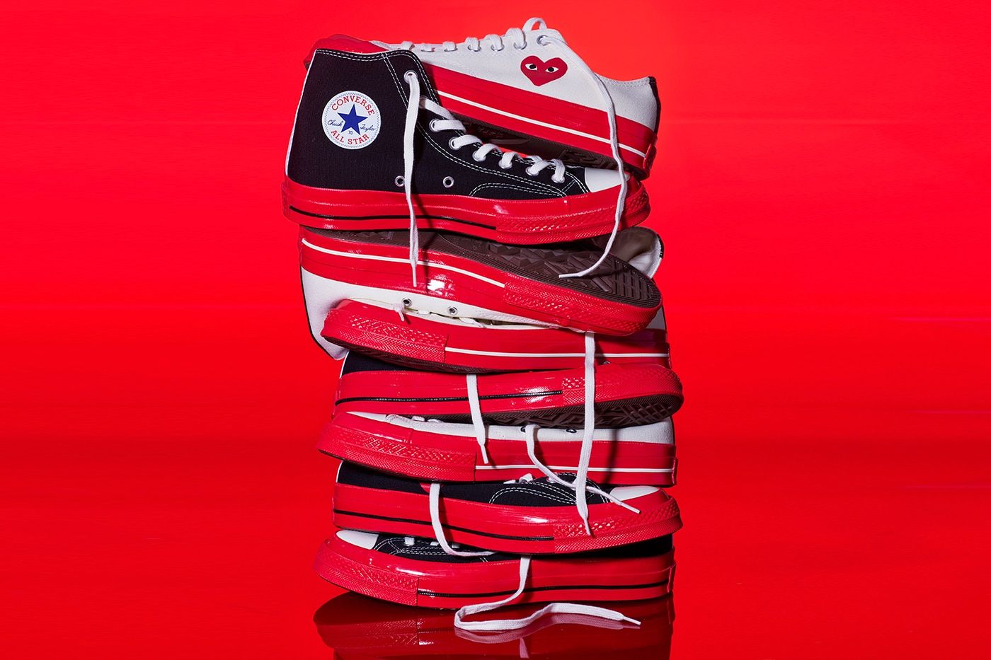 Bright 2024 red converse