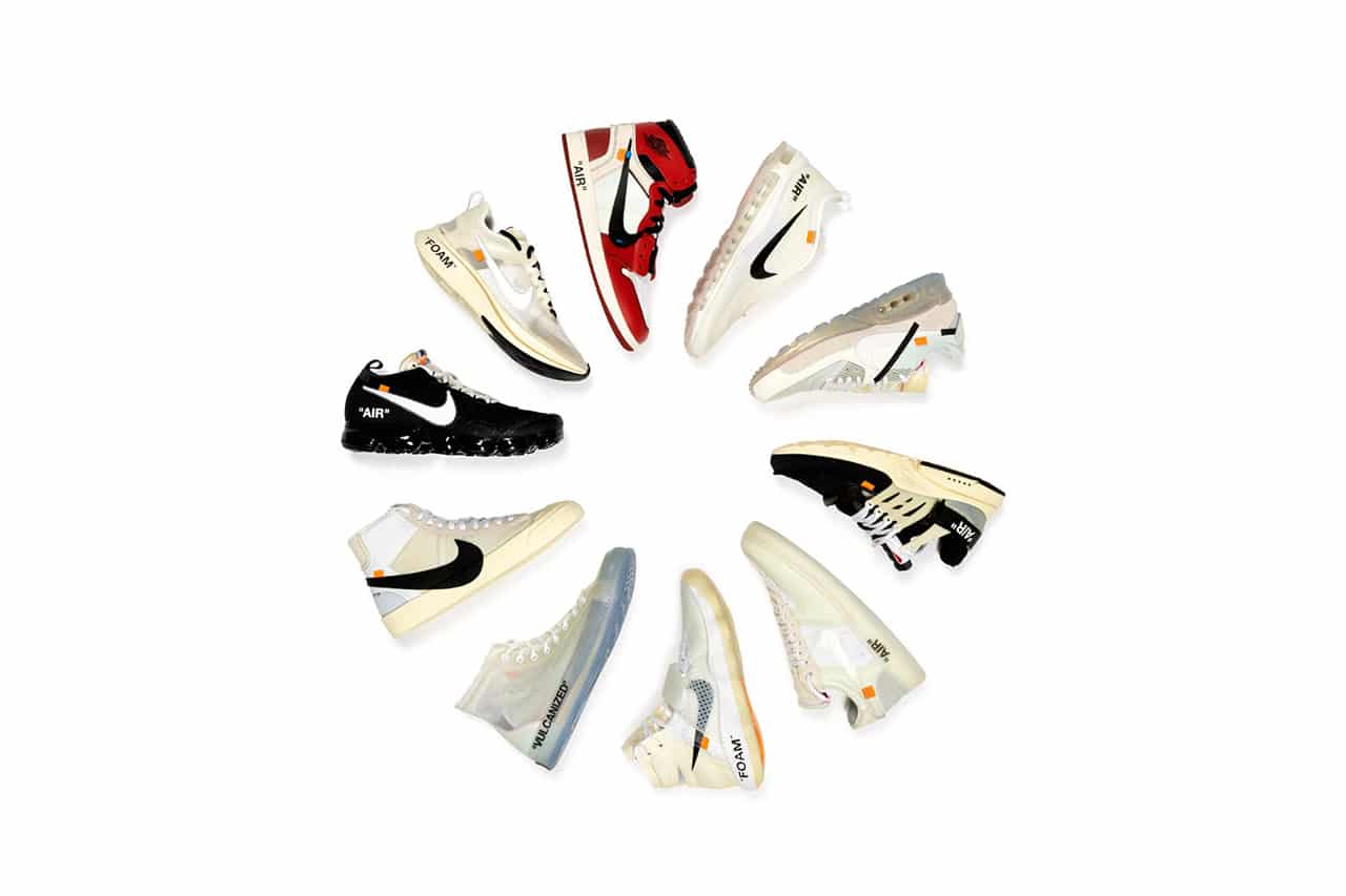 A nueve Reunión gesto La colección "The Ten" de Off-White™ x Nike sale a subasta - HIGHXTAR.