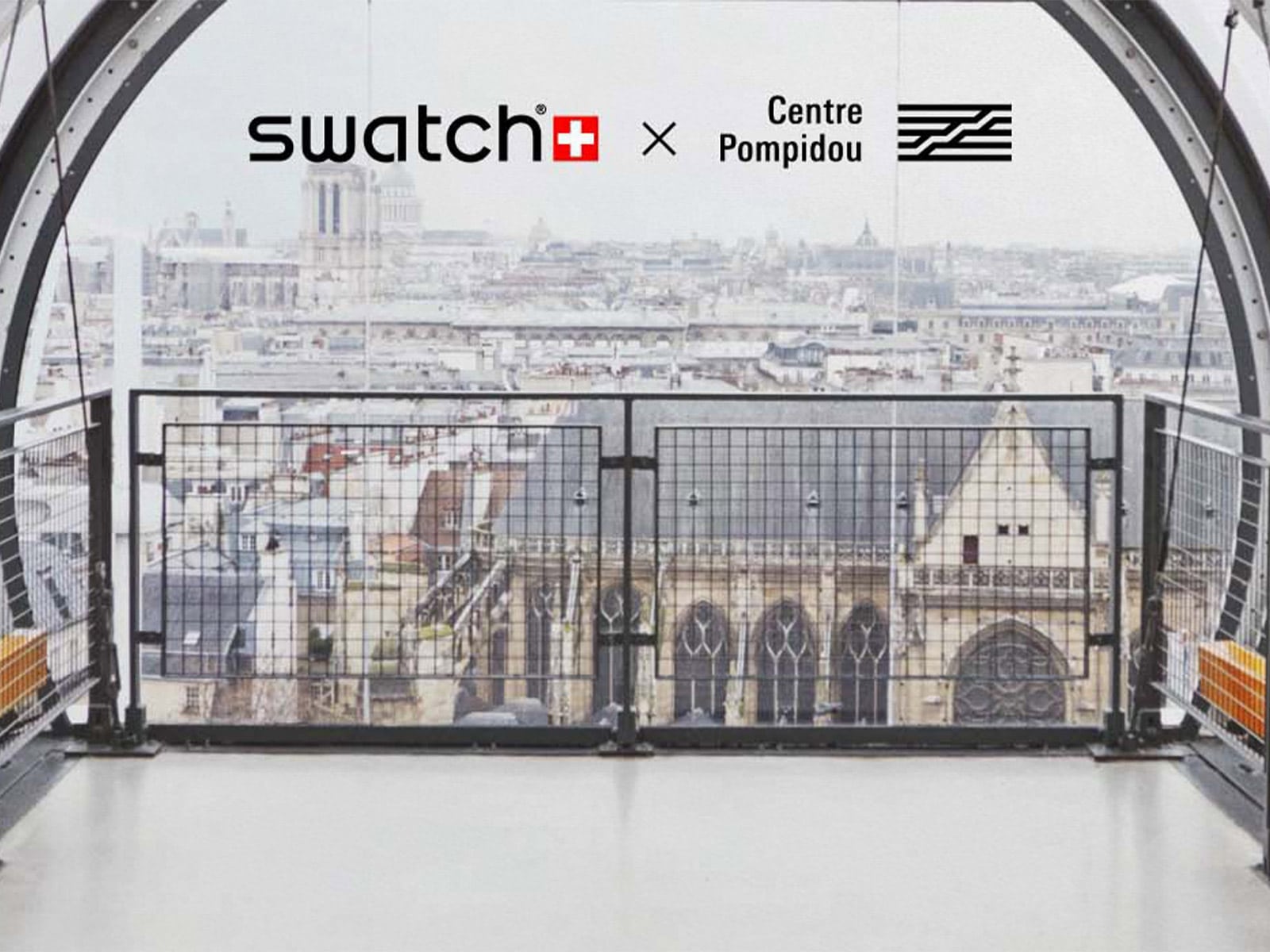 Swatch invades the Centre Pompidou to present its new watch collection
