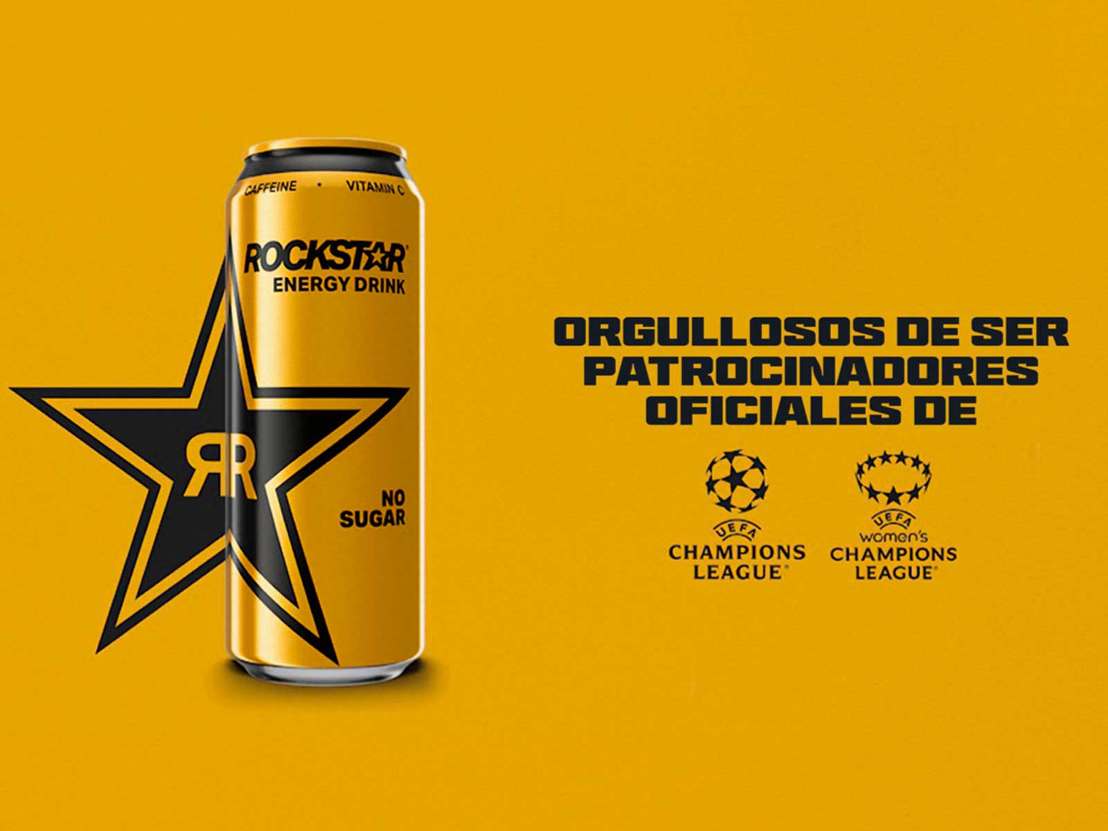 Rockstar® Energy Drink, patrocinador oficial de la UEFA Champions League