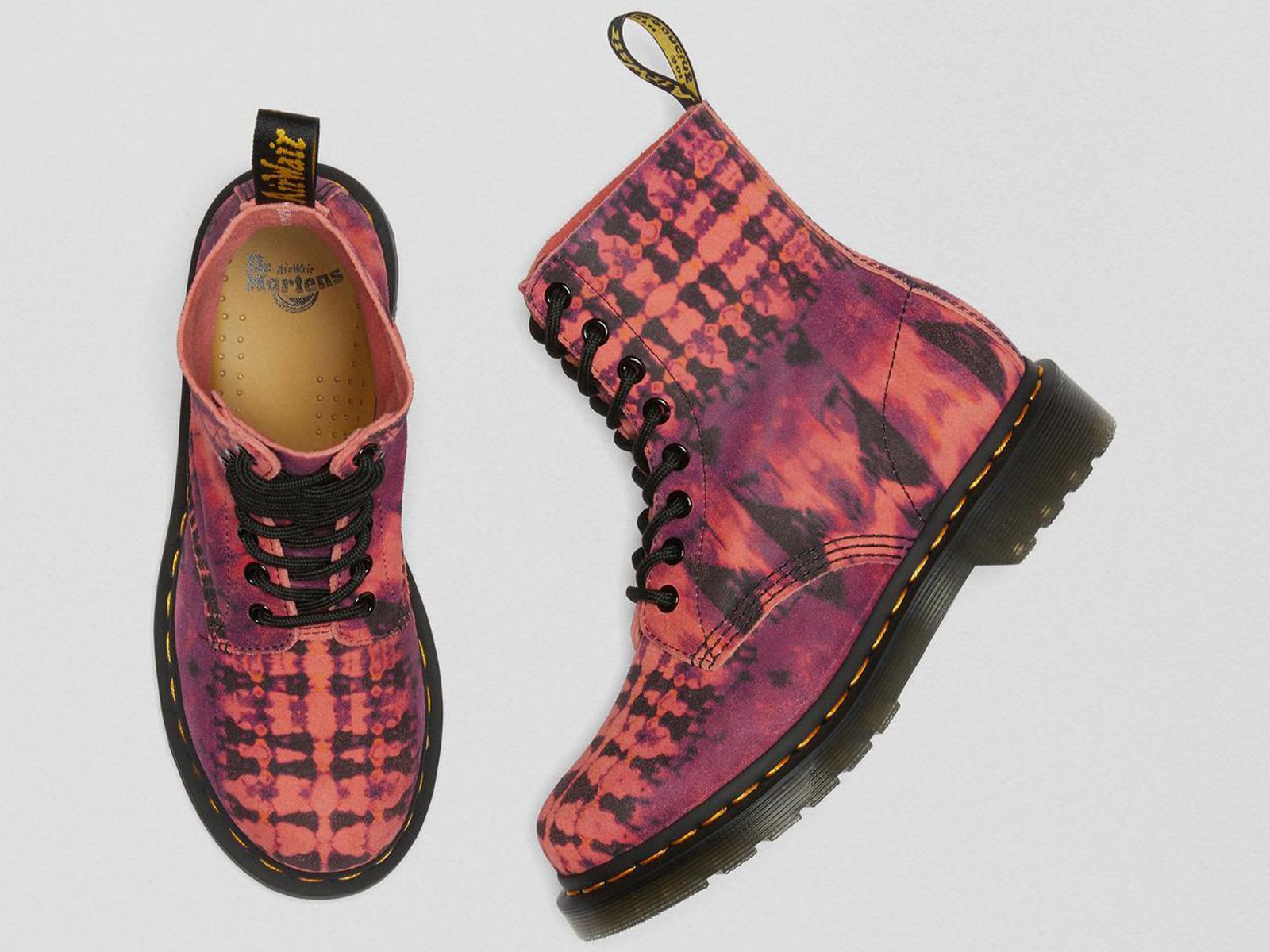 Dr. Martens joins the Tie Dye trend with its 1460 boots
