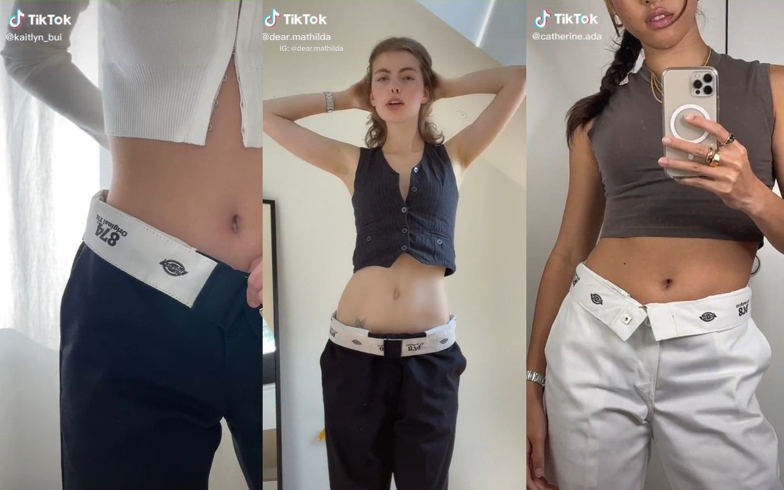 TikTok Is Wearing Dickies 874 Pants With the Waist Folded Down