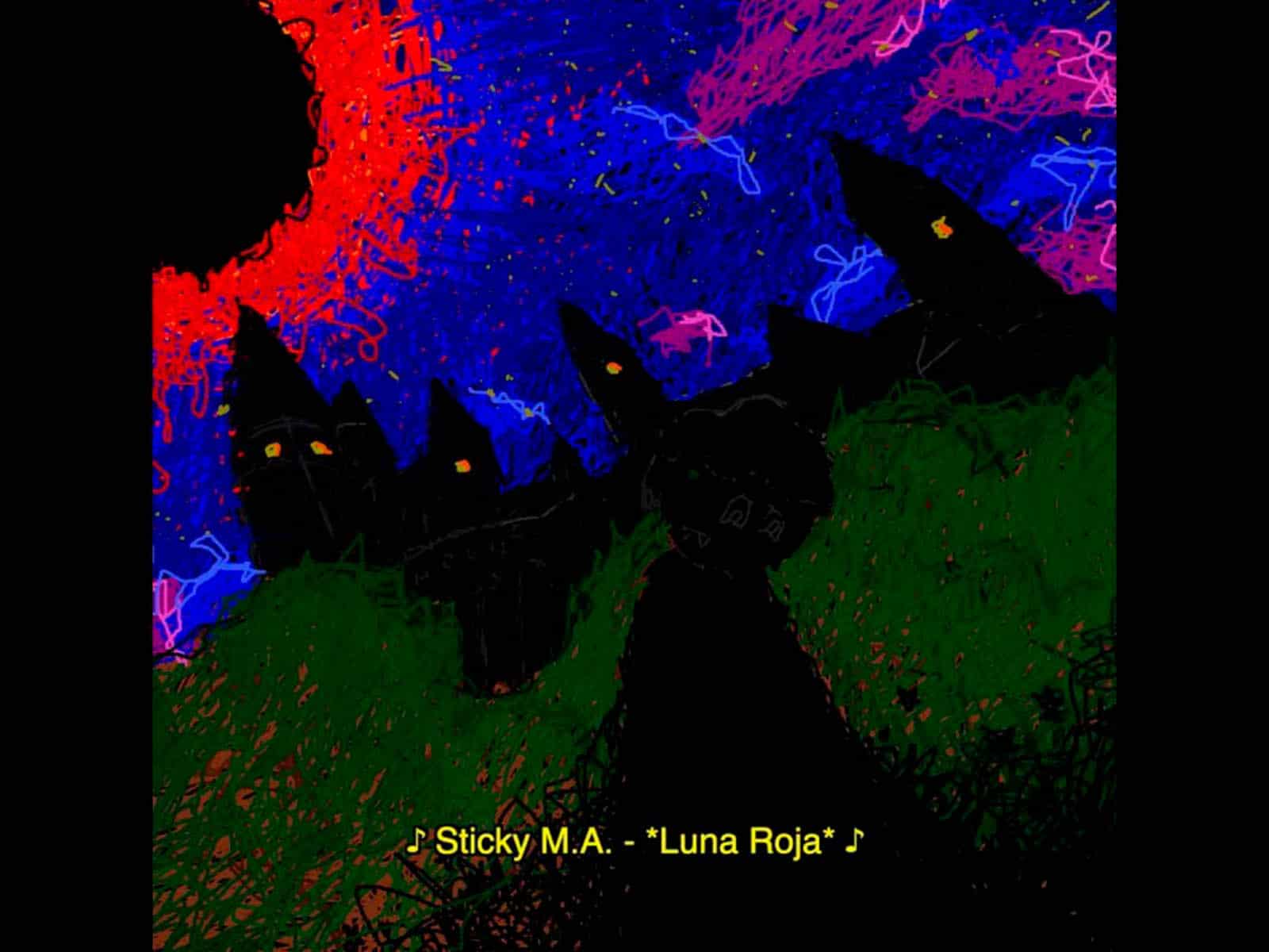 Sticky M.A. celebrates the lunar eclipse with *Luna Roja*