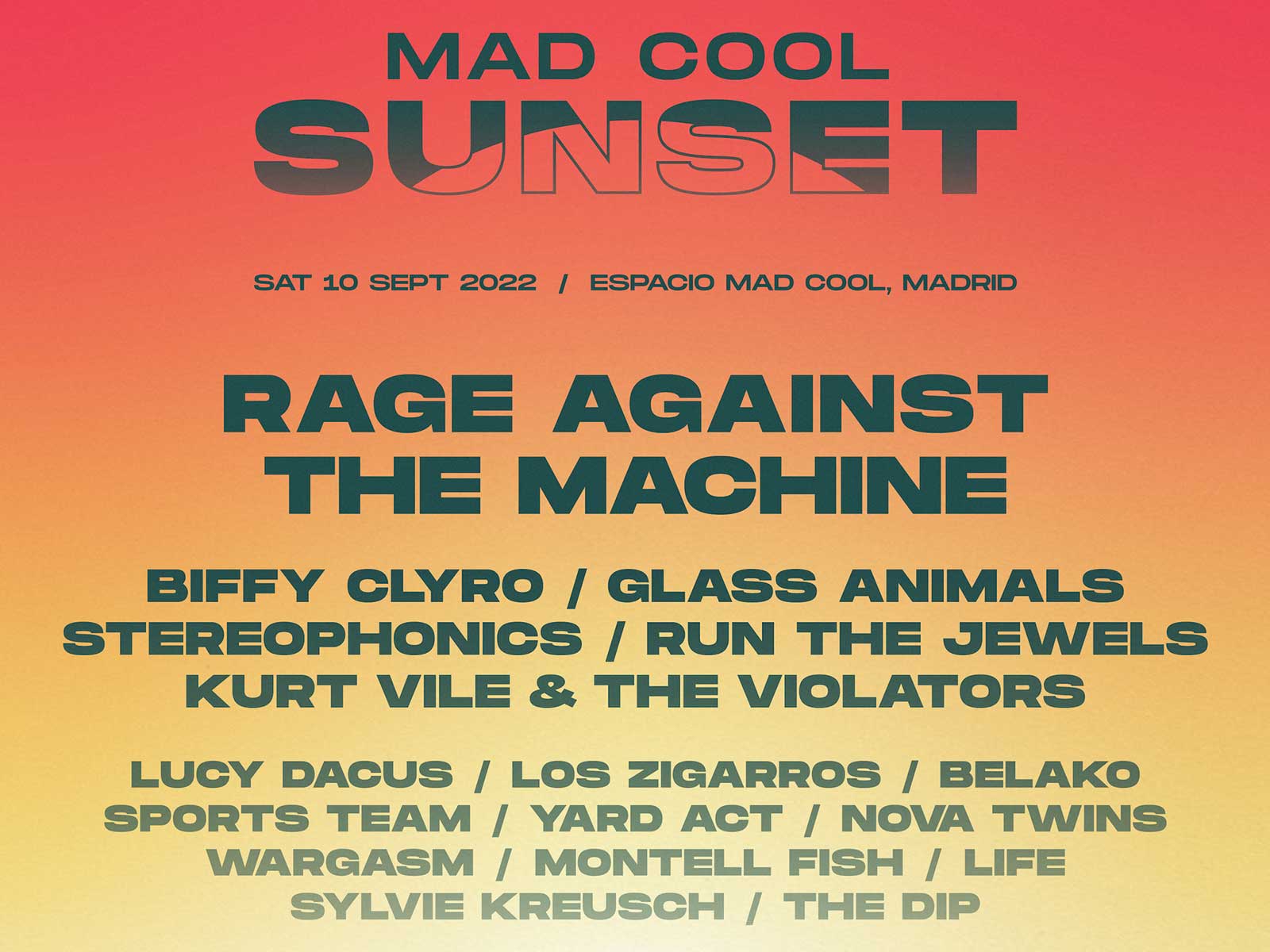 Comienza la venta oficial de entradas de Mad Cool Sunset