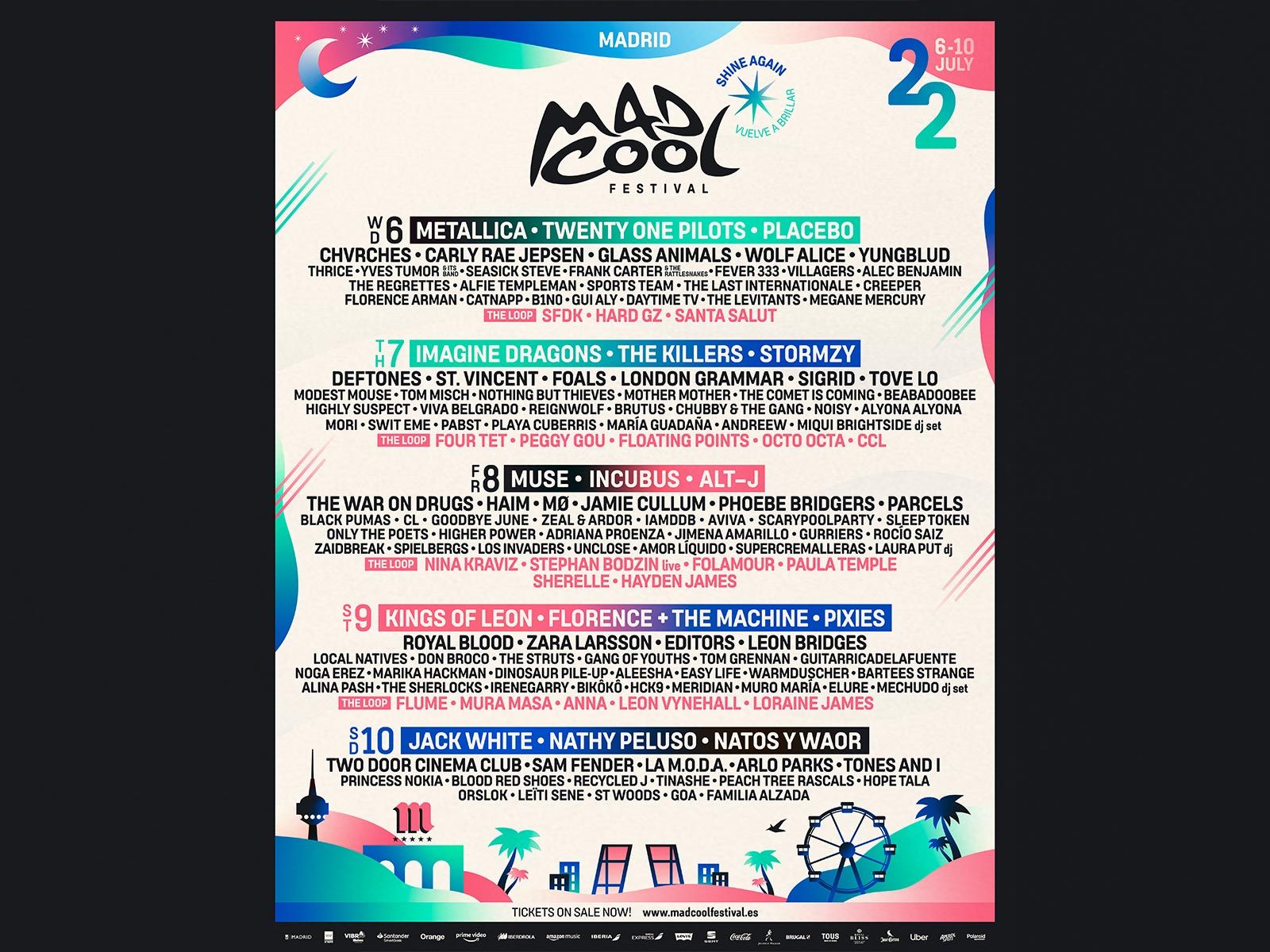 Mad Cool Festival confirms new artists and closes its line-up for 2022