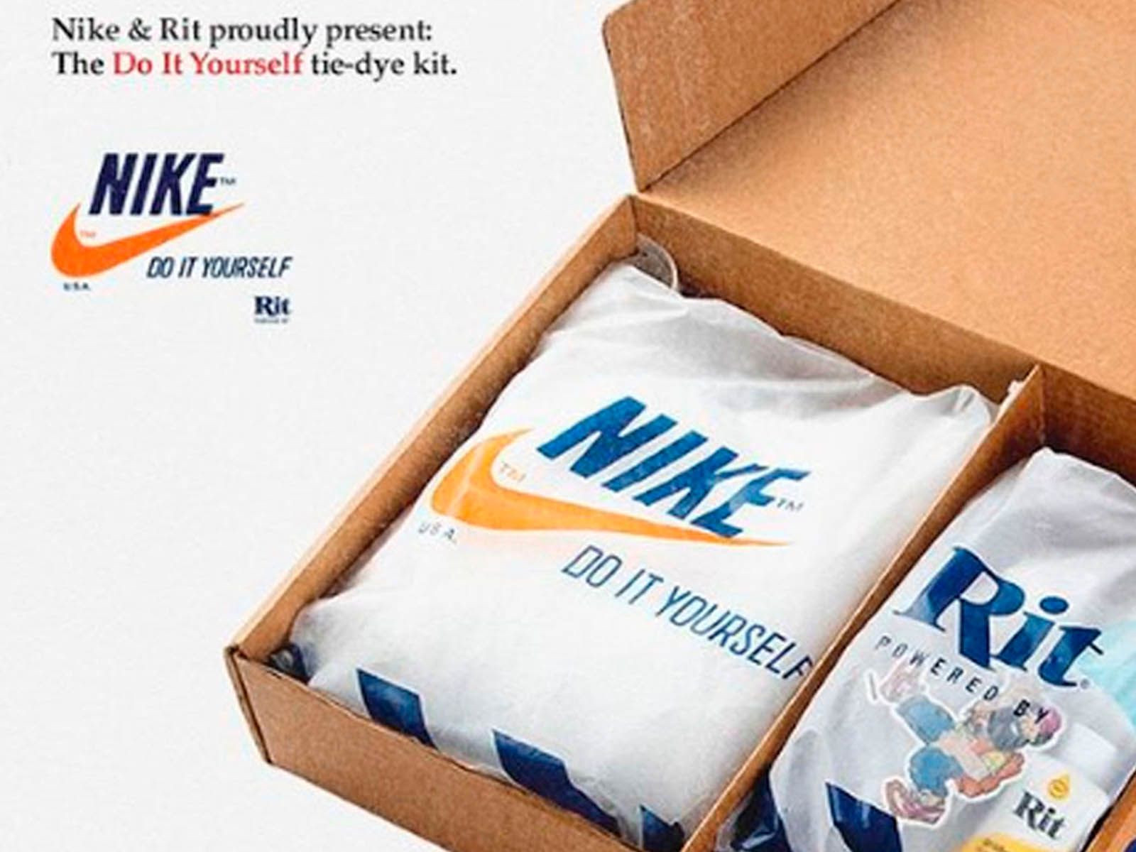Nike y Rit Dye se unen para lanzar un kit de tie-dye