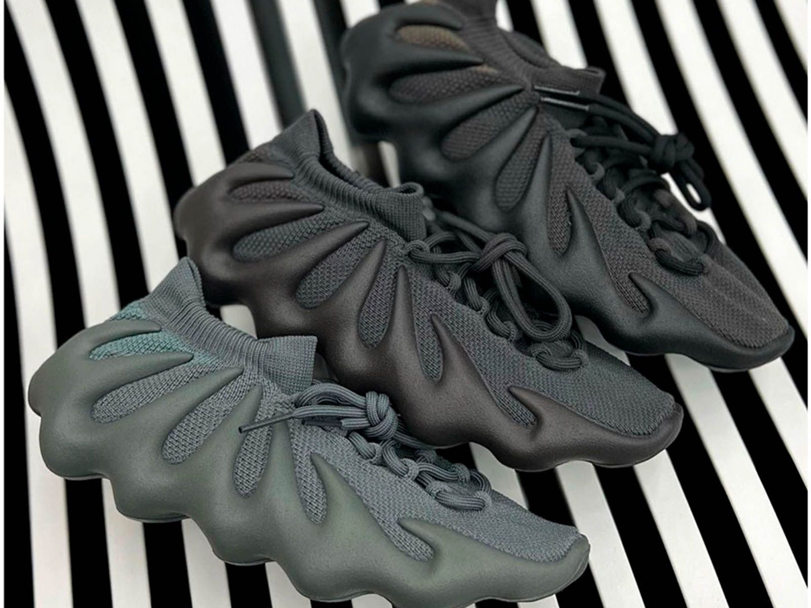 First images of the adidas YEEZY 450 Stone Teal HIGHXTAR