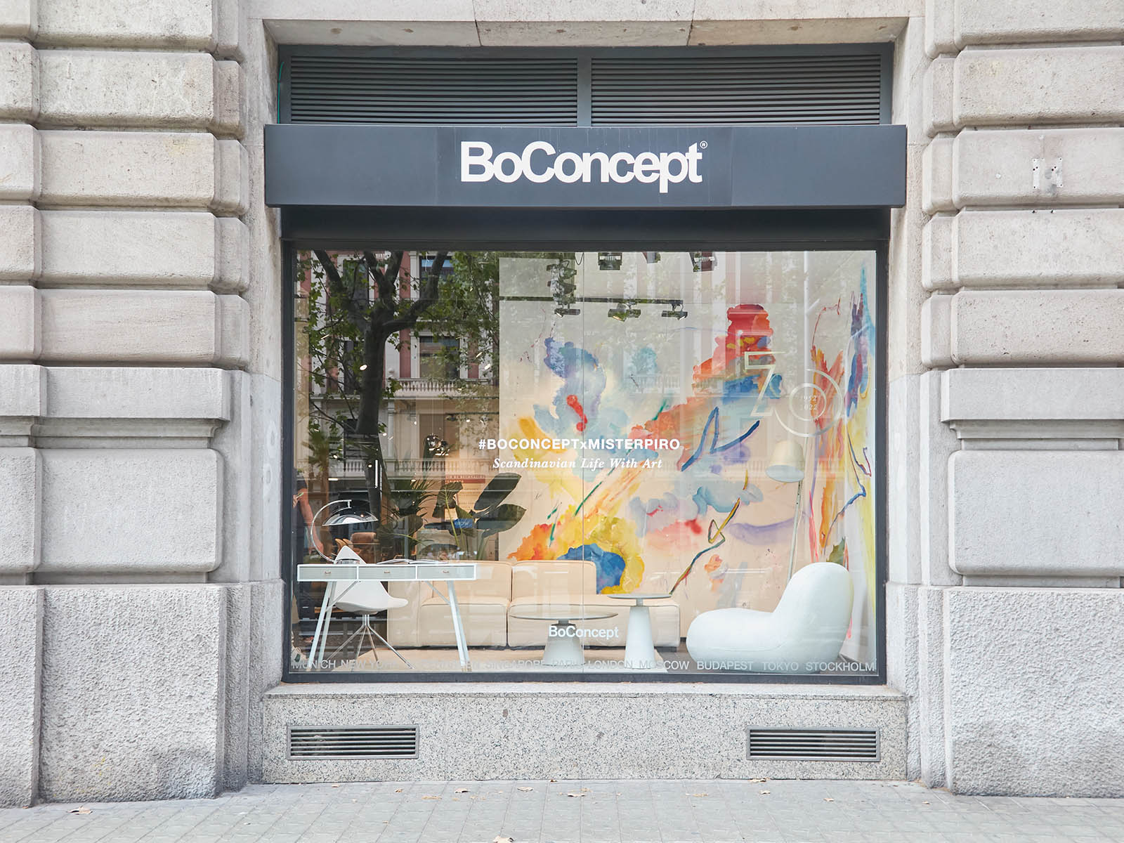 Barcelona fills up with colour with BoConcept and Misterpiro