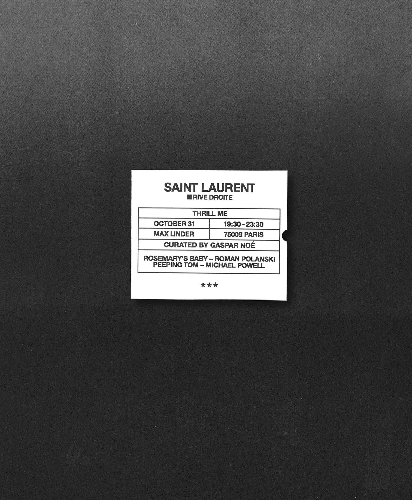 Saint Laurent Rive Droite Halloween Capsule