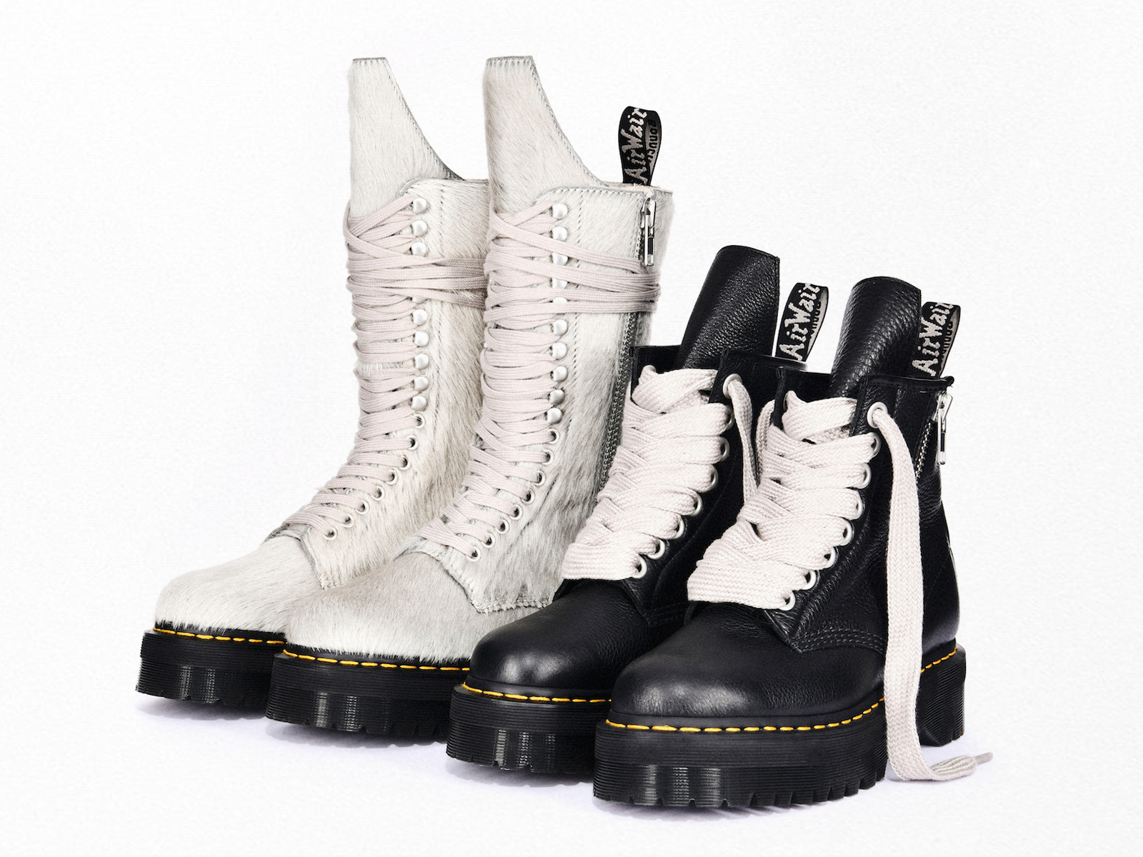 Dr. Martens teams up with Rick Owens to re-sculpt silhouettes