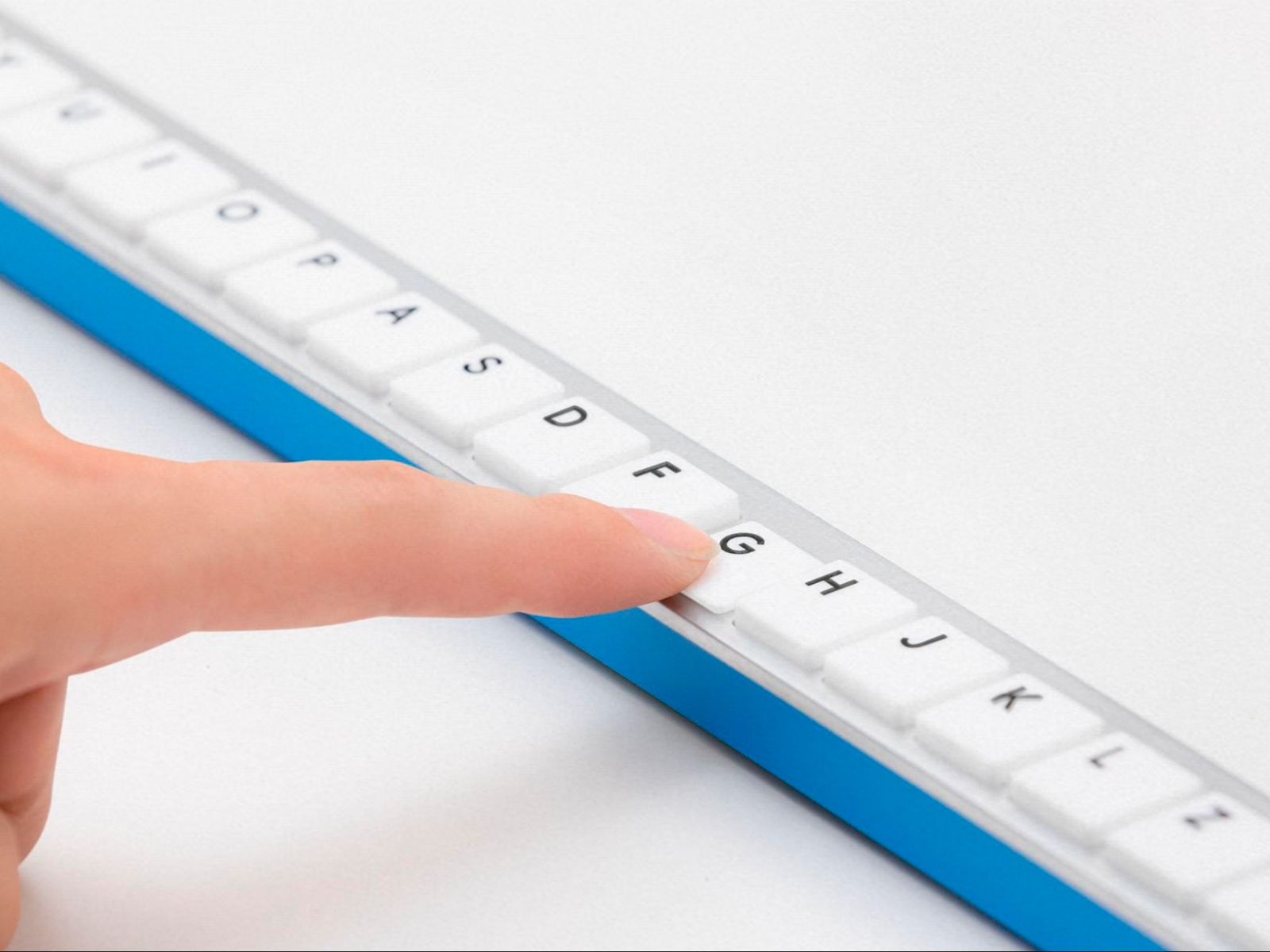 This is the G-Board, the 1.5-metre long keyboard designed by Google Japan