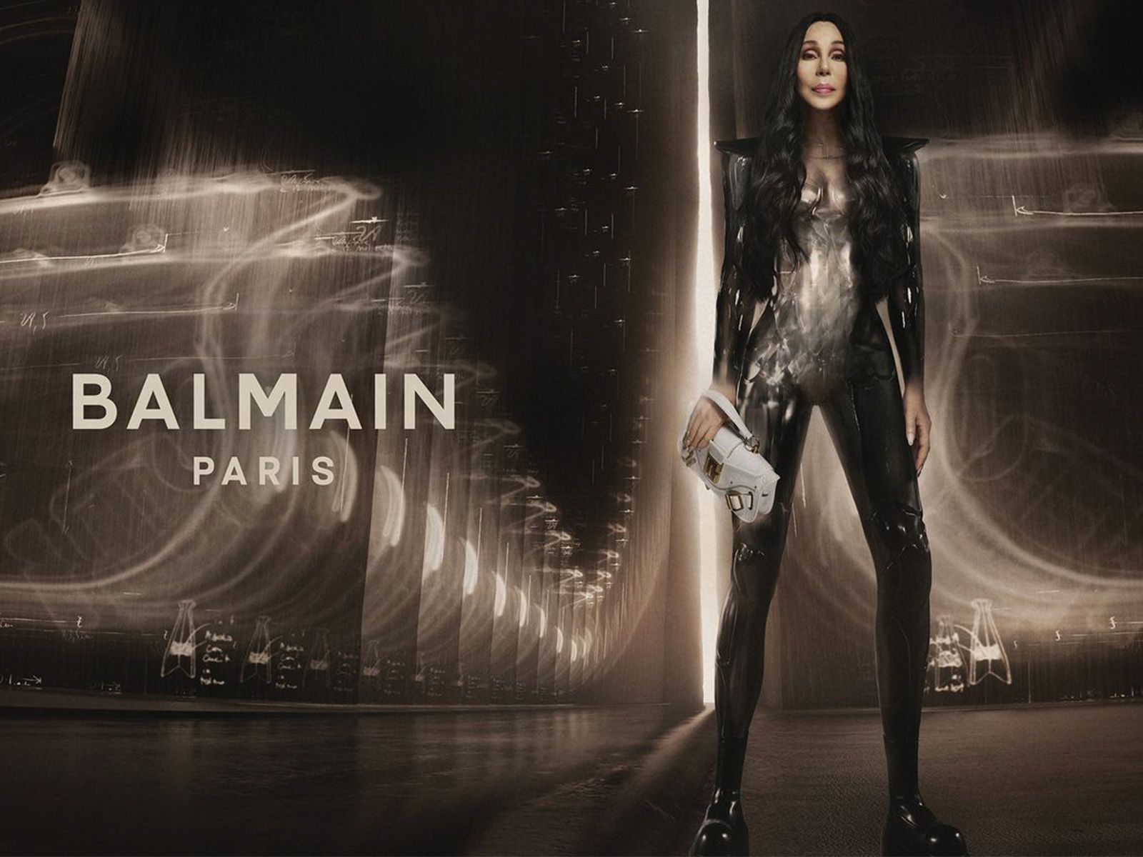 Cher stars in the campaign for new Balmain Blaze Bag