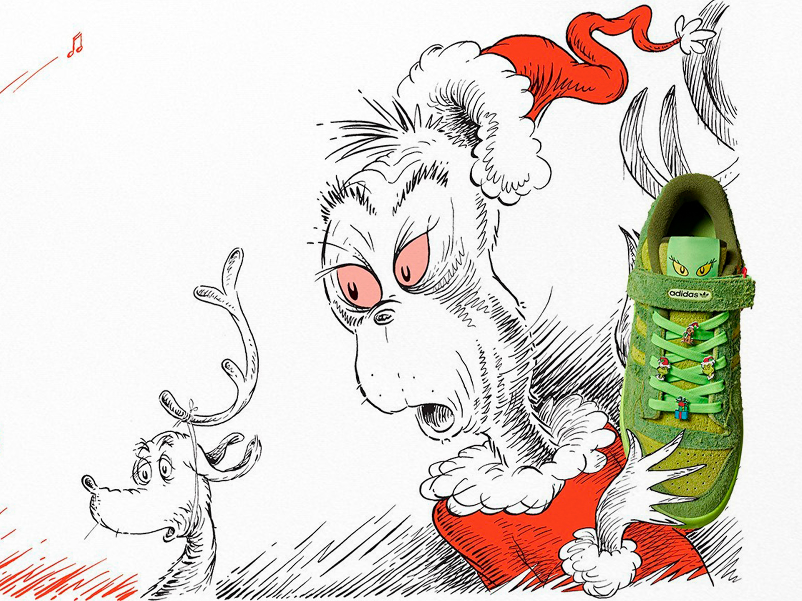 This Christmas The Grinch takes over the adidas Forum Low
