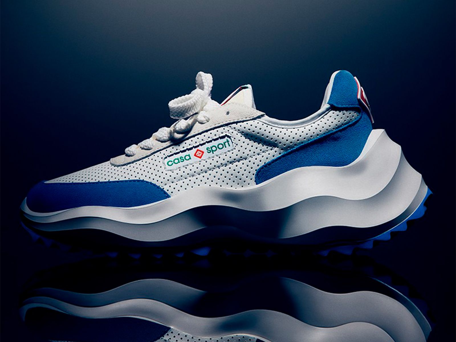 Casablanca’s first sneaker is called Atlantis and is inspired by the movement of water
