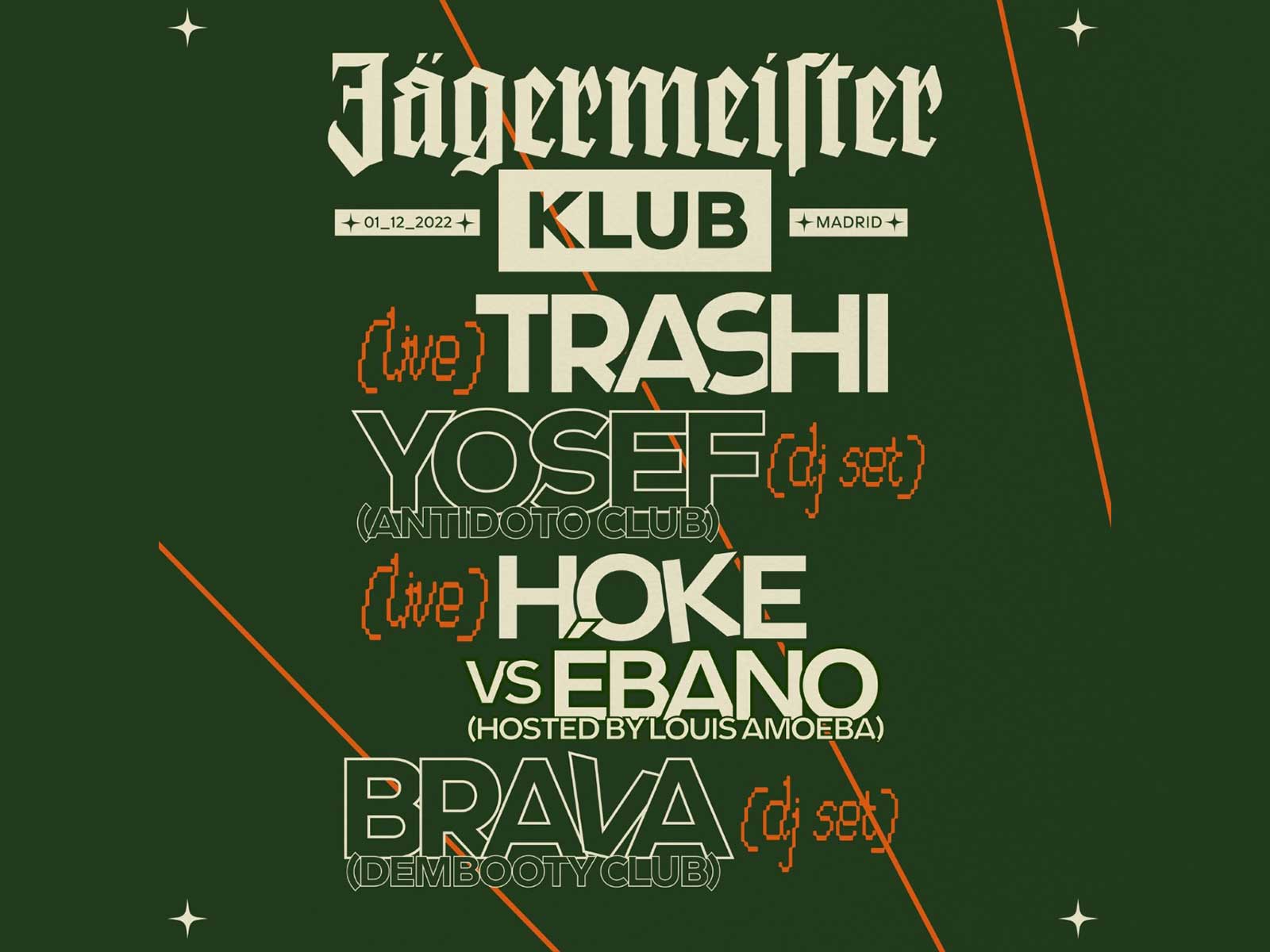 ¿Quieres venir a Jägermeister Klub, el evento musical más esperado de la temporada?