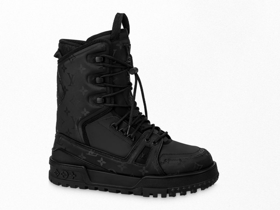 LV 25 Snow Boots Ivory Scratch-Resistant PVC Wool 576229