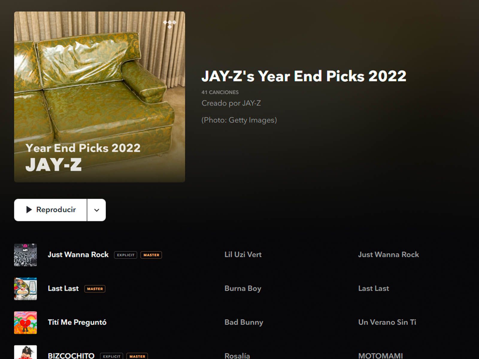 These are the artists that Jay-Z has added to his end-of-year playlist