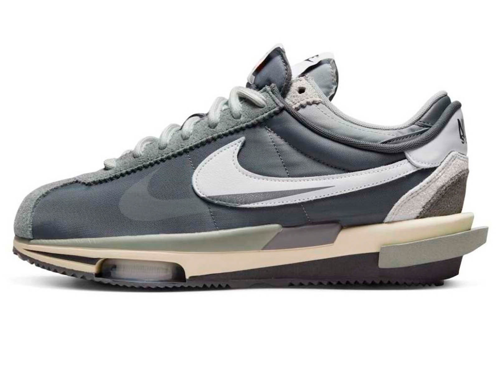 sacai x Nike Cortez Zoom “Iron Grey”: release date