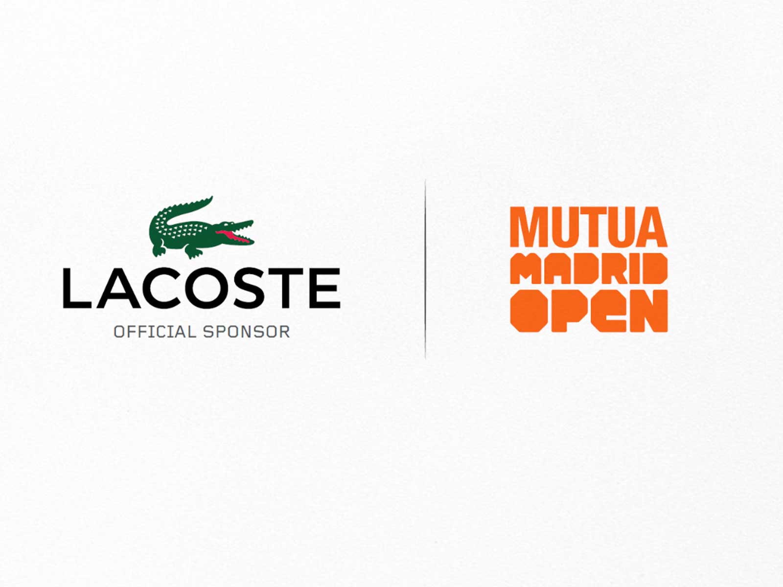 Lacoste, official partner of the Mutua Madrid Open
