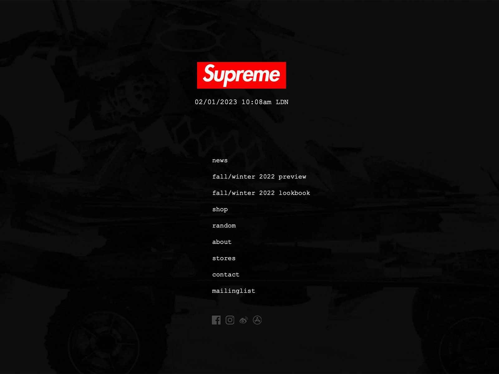 Supreme updates its website