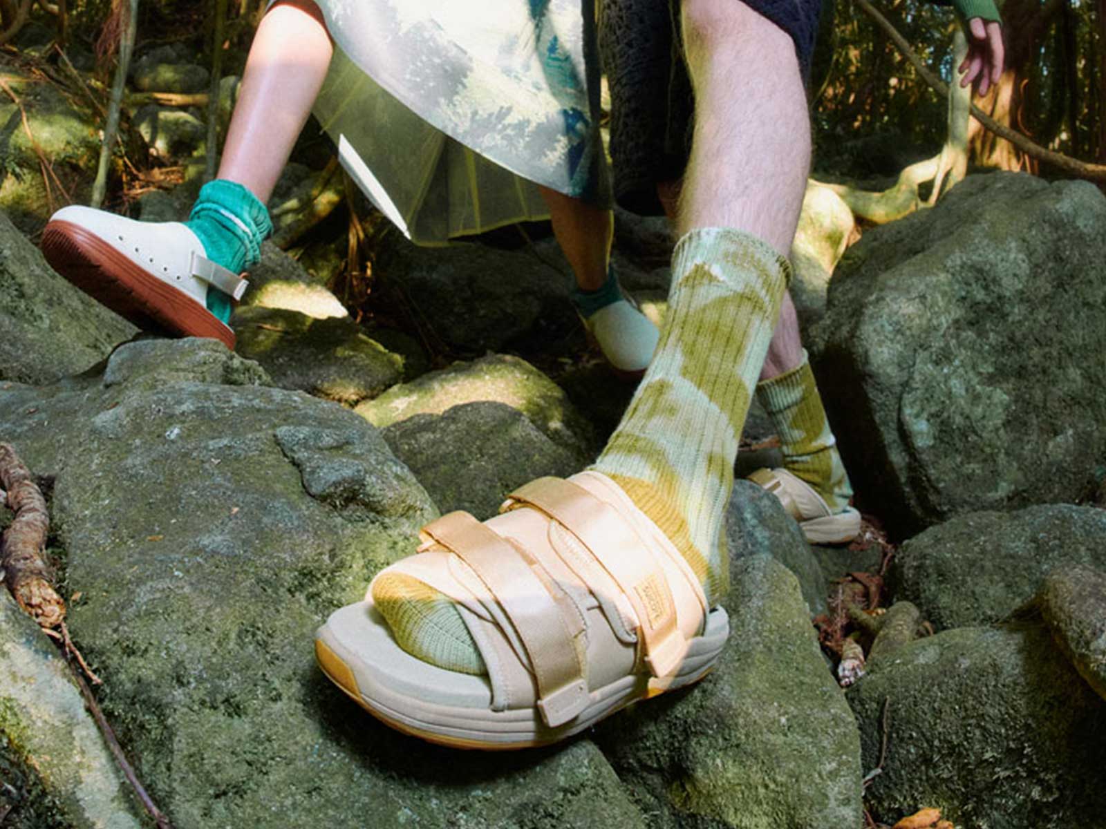 Suicoke’s SS23 collection is inspired by the texture and patterns of a wild island